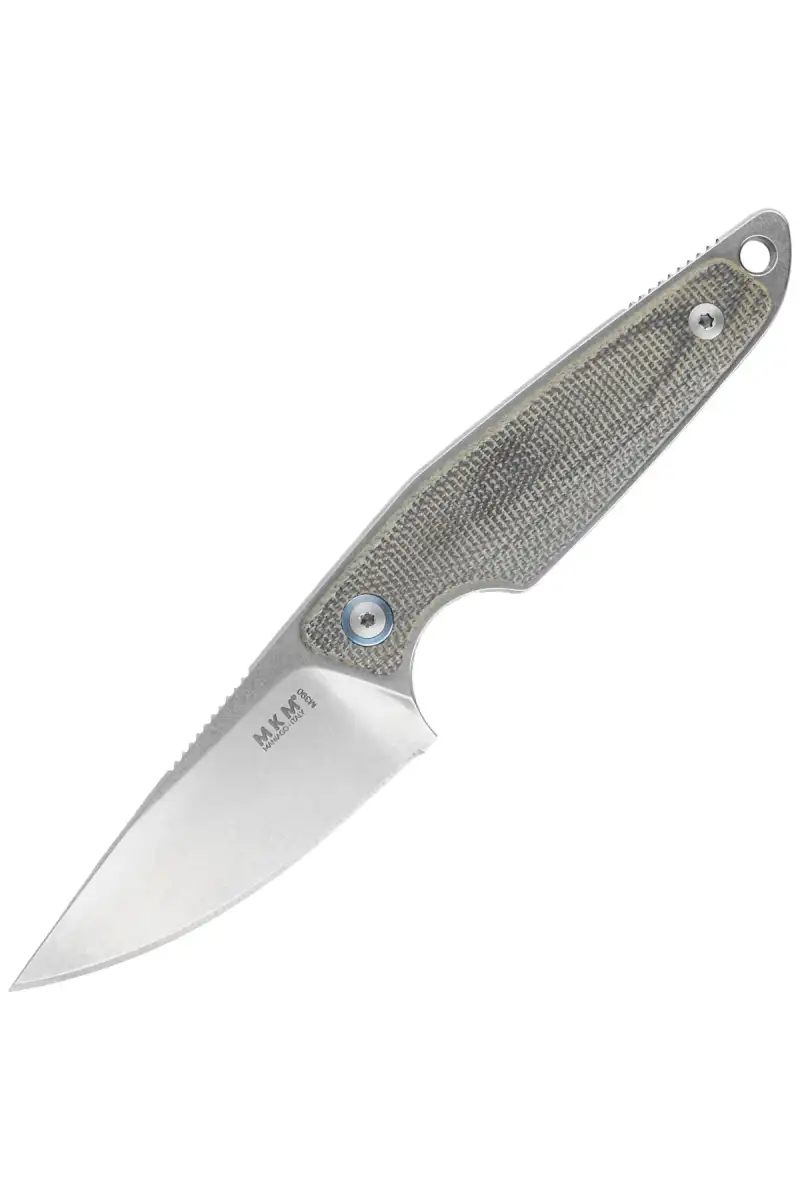 Nóż MKM Makro 1 Green Canvas Micarta, Stonewashed by Jesper Voxnæs (MKMA01-GC)