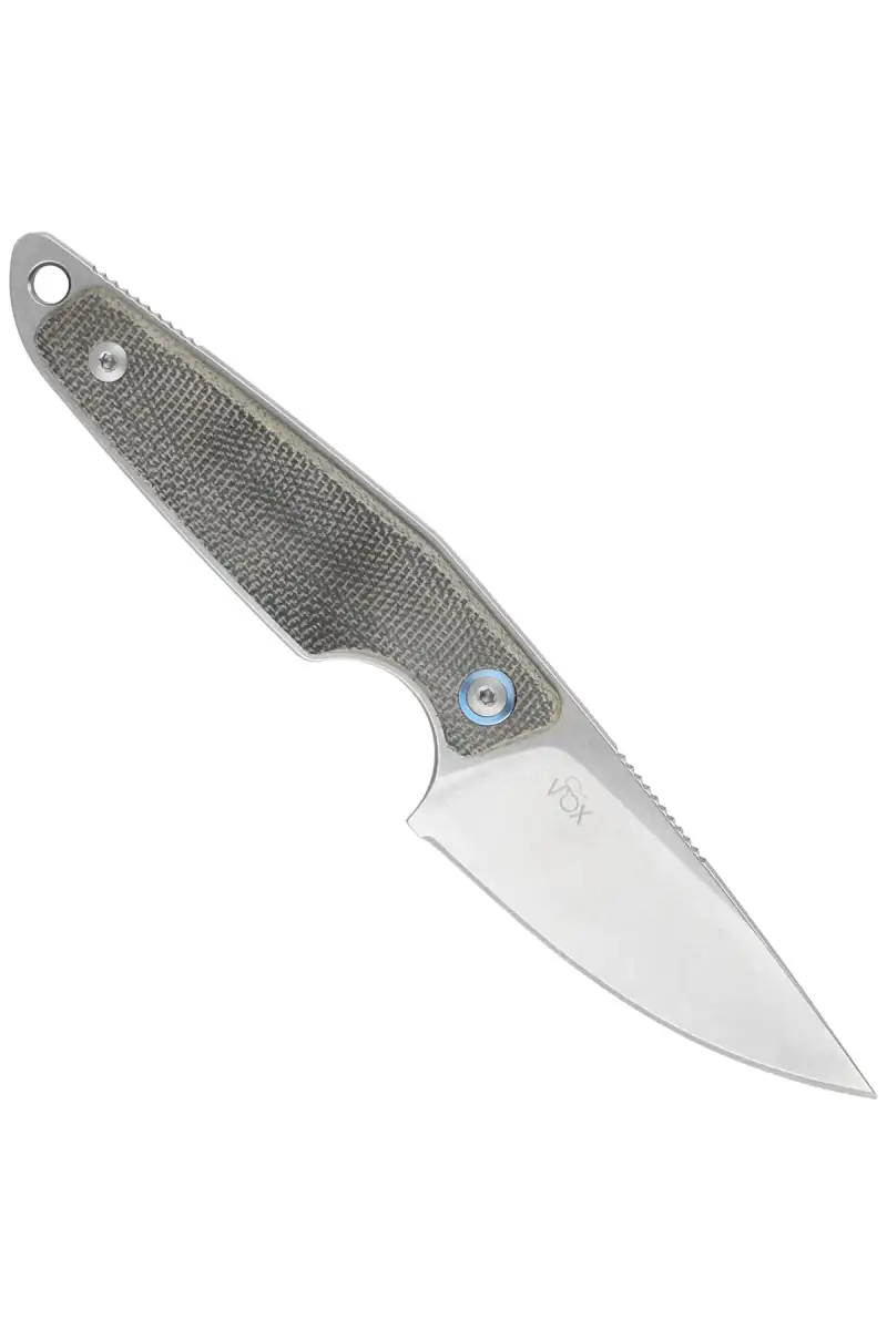 Nóż MKM Makro 1 Green Canvas Micarta, Stonewashed by Jesper Voxnæs (MKMA01-GC)