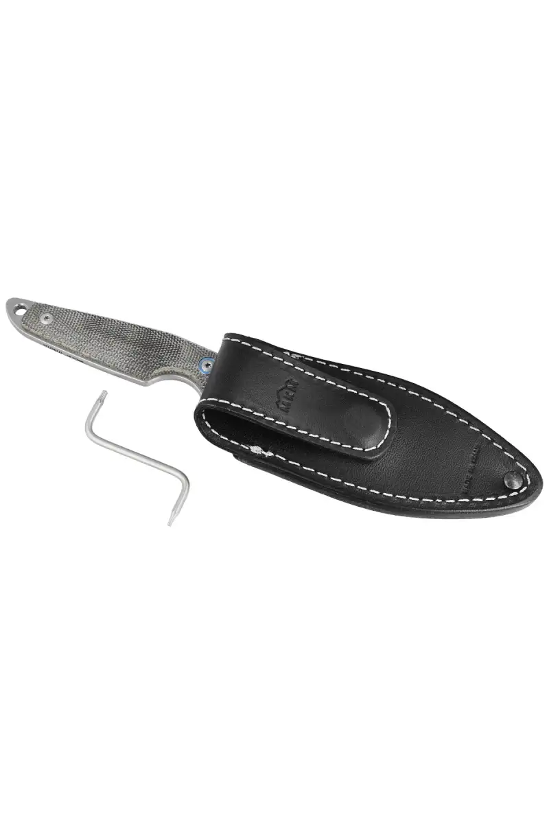 Nóż MKM Makro 1 Green Canvas Micarta, Stonewashed by Jesper Voxnæs (MKMA01-GC)