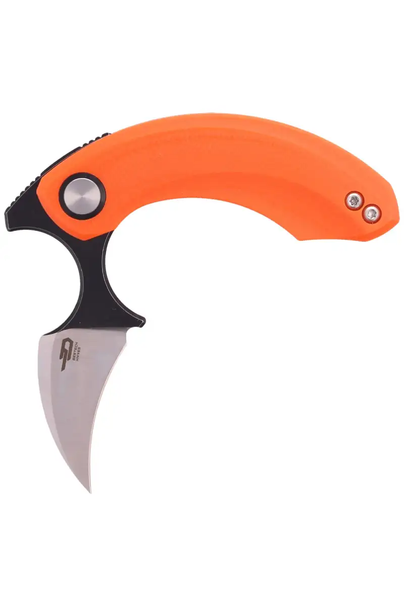Nóż składany Bestech Strelit Orange G10, Satin/Black Stonewashed 14C28N by Ostap Hel (BG52C-2)