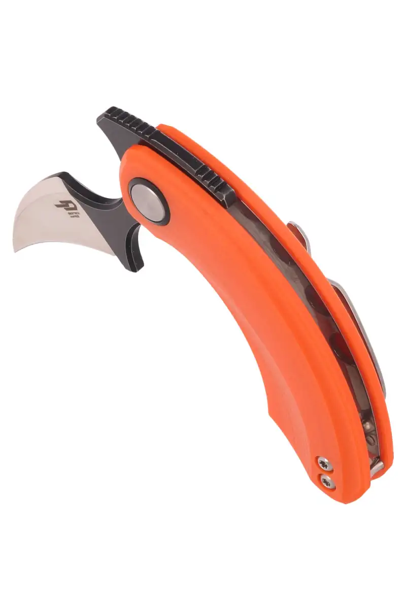 Nóż składany Bestech Strelit Orange G10, Satin/Black Stonewashed 14C28N by Ostap Hel (BG52C-2)