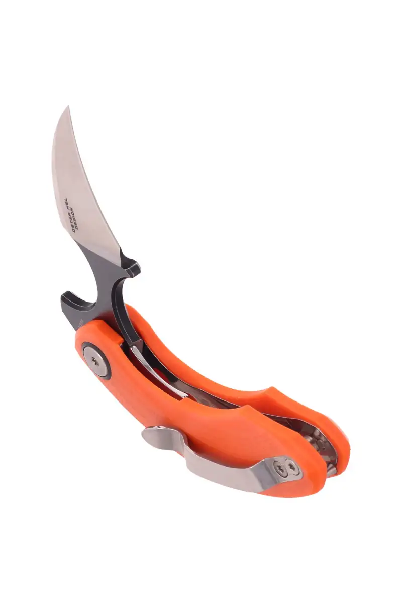 Nóż składany Bestech Strelit Orange G10, Satin/Black Stonewashed 14C28N by Ostap Hel (BG52C-2)