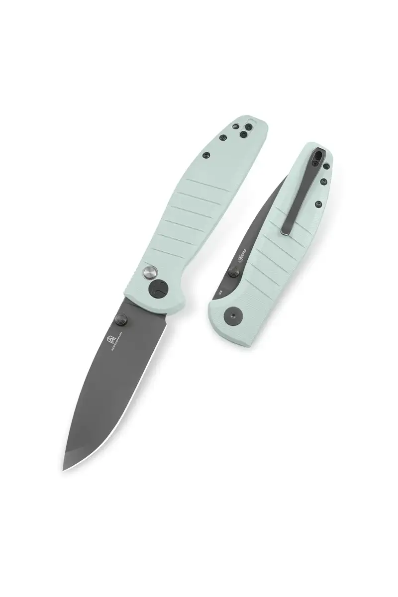 Nóż składany Bestechman Goodboy Ice Cream Blue G10, Grey DLC D2 by Keanu Alfaro (BMK04D)
