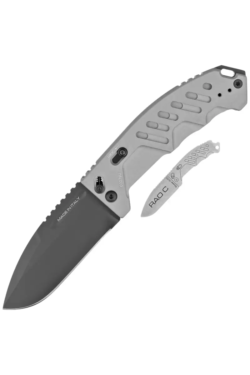 Nóż składany Extrema Ratio RAO C Tactical Grey Aluminium, Black N690 (04.1000.0176/BLK/GRY)