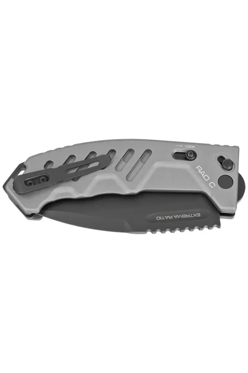 Nóż składany Extrema Ratio RAO C Tactical Grey Aluminium, Black N690 (04.1000.0176/BLK/GRY)