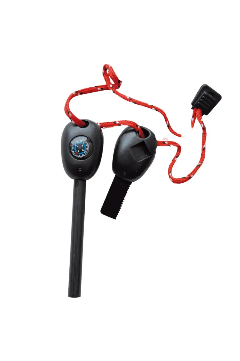 Krzesiwo Amont Decor Habitat Fire Starter z kompasem, gwizdkiem, piłą (E0106)