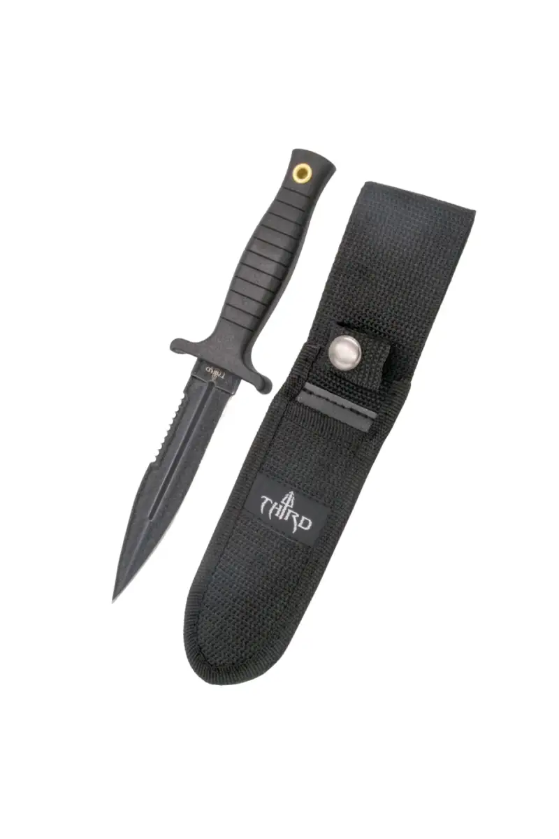 Nóż Third Decor Habitat Boot Knife Black ABS, Black (H0062S)
