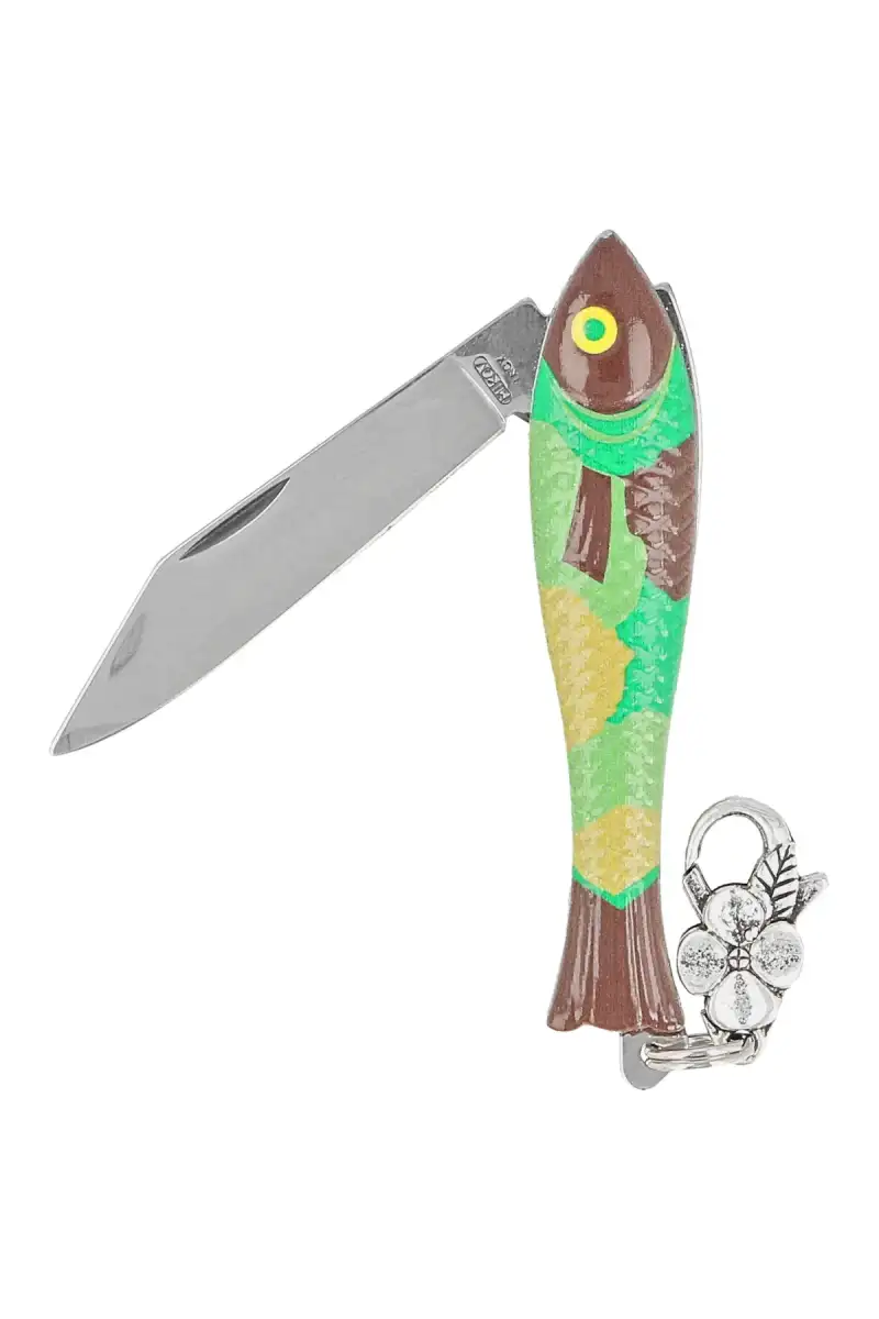 Nóż składany Mikov Fishlet 130 Camouflage, Satin 420 (130-NZn-1/CAMOUFLAGE)