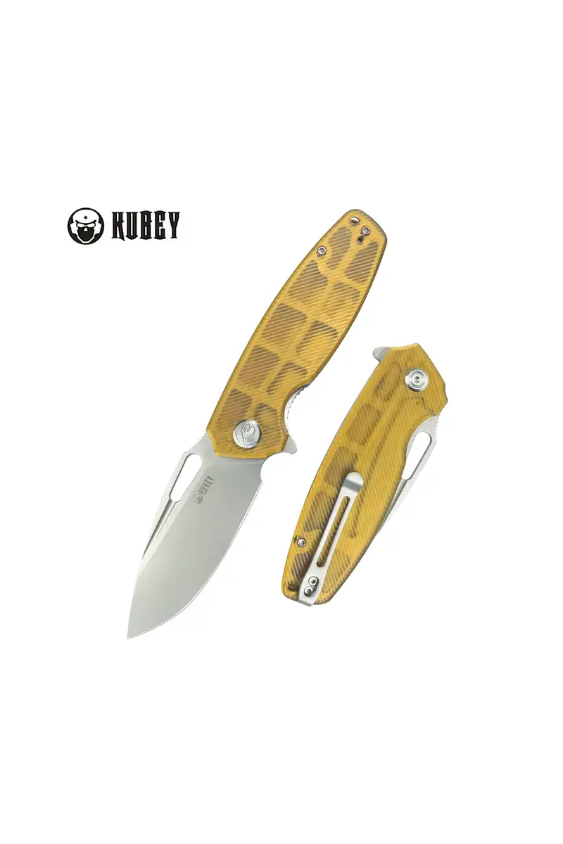 Nóż składany Kubey Tityus Ultem, Bead Blasted D2 (KU322L)