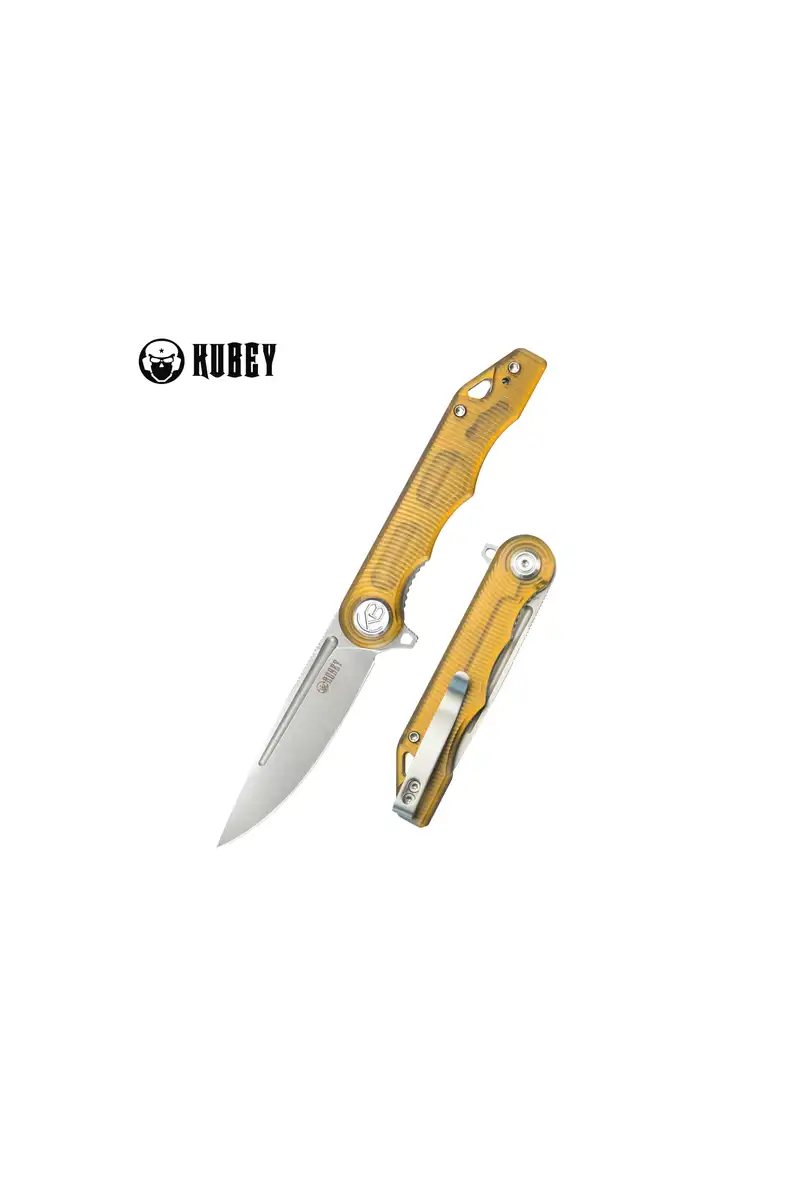 Nóż składany Kubey Mizo Ultem, Bead Blasted AUS-10 by Tiguass (KU312M)