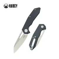 Nóż składany Kubey Vagrant Black G10, Sand Blasted 14C28N by Maksim Tkachuk (KU291N)