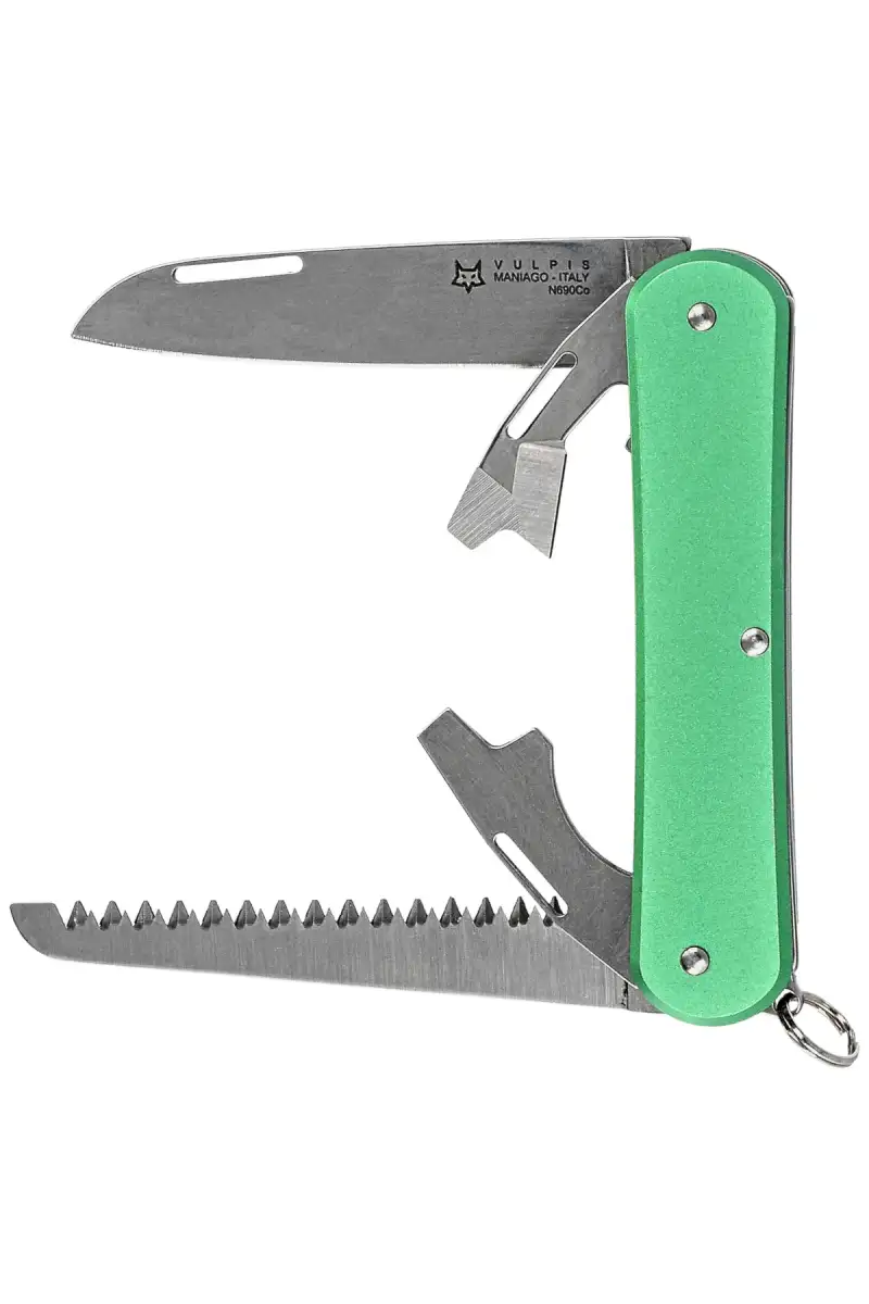 Scyzoryk Fox Vulpis S4 OD Green Aluminium, Polished N690Co (FX-VP130-S4 OD)