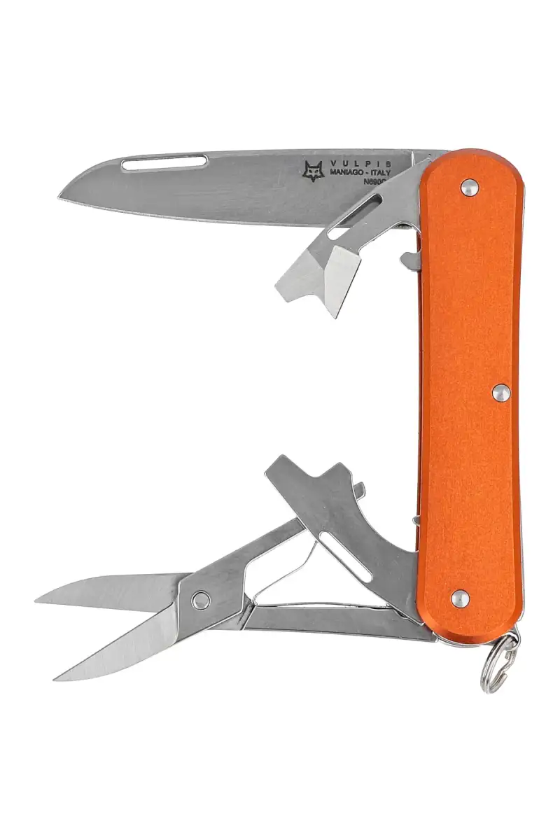 Scyzoryk Fox Vulpis F4 Orange Aluminium, Polished N690No (FX-VP130-F4 OR)