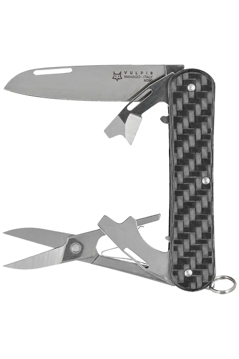 Scyzoryk Fox Vulpis F4 Carbon Fiber 3K, Polished M390 (FX-VP130-F4 CF)