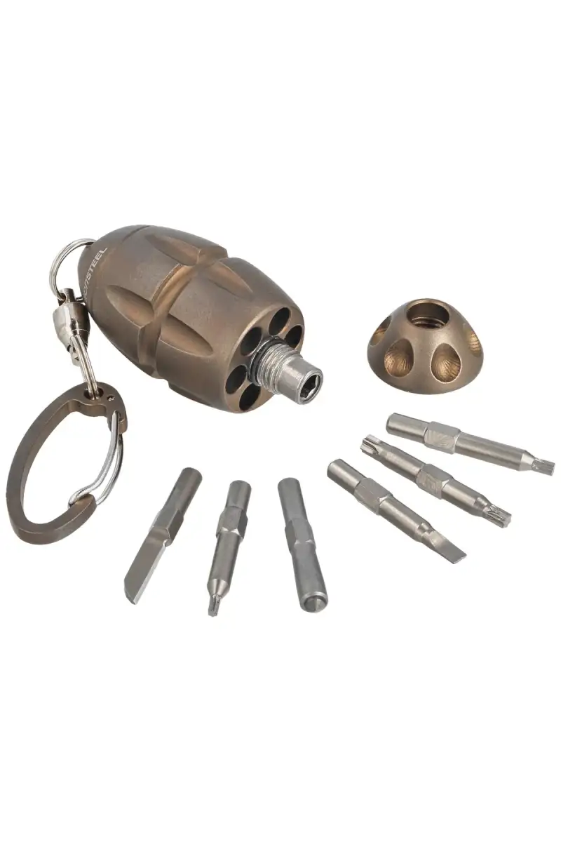 Brelok Multitool LionSteel Eggie Bronze Titanium by Ruslan Sarychev (EG-BR)