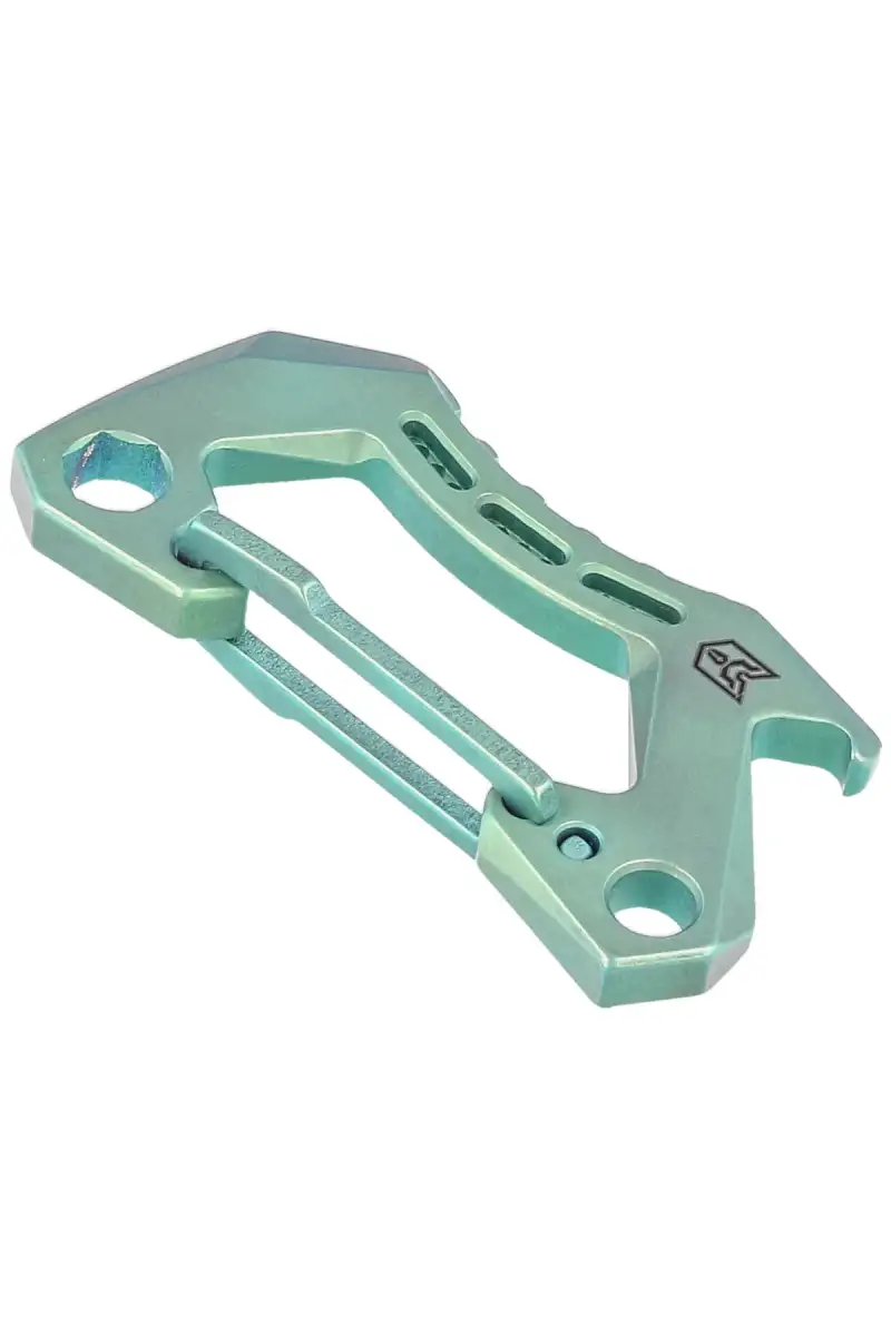 Karabińczyk Bestech Carabiner Green Titanium by Makar (BM15C)