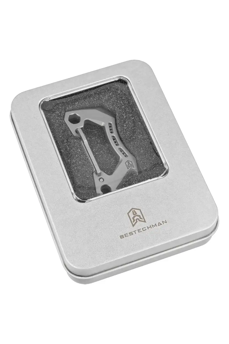 Karabińczyk Bestech Carabiner Grey Titanium by Makar (BM15A)