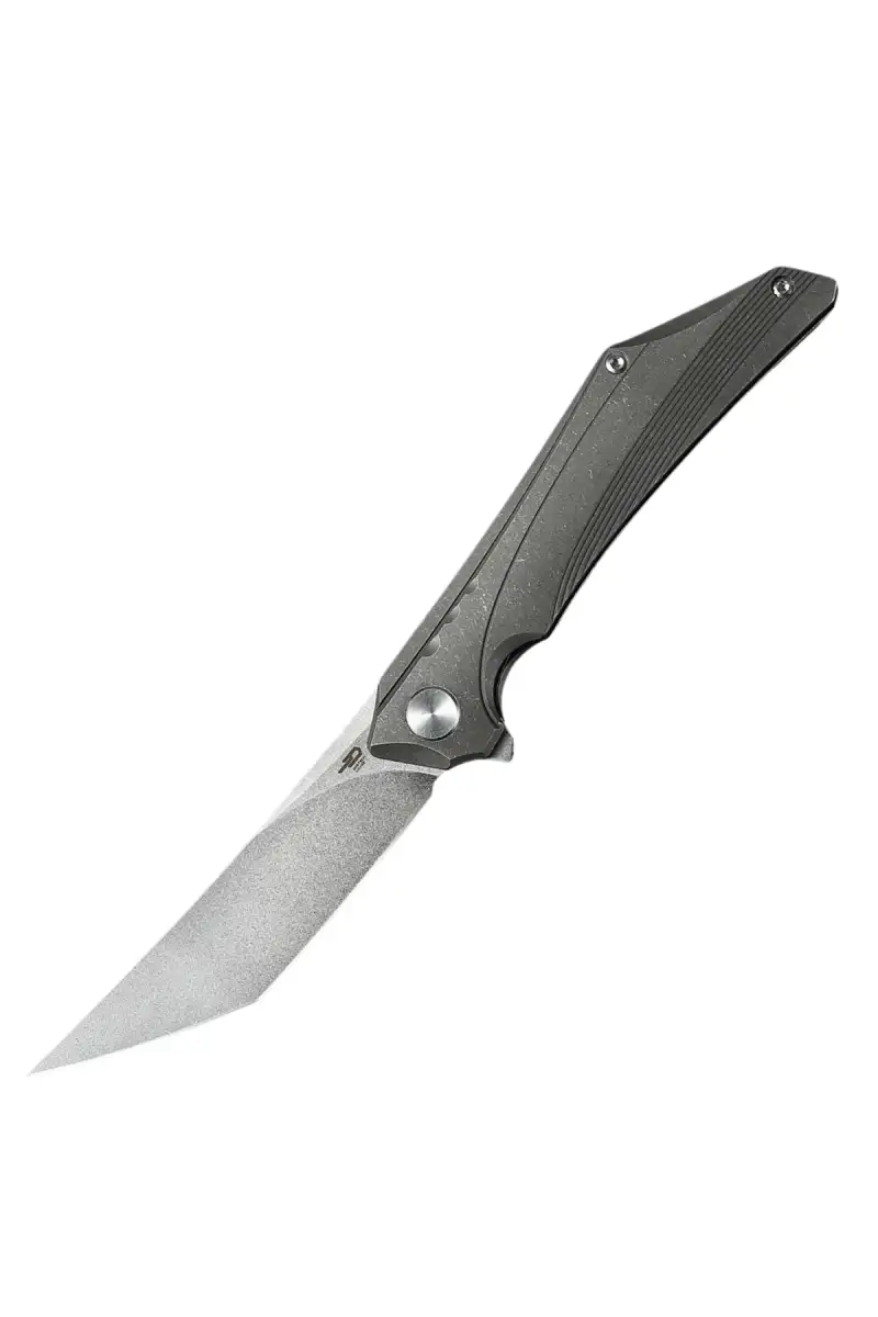 Nóż składany Bestech Kamoza Dark Grey/Titanium, Stonewashed M390 by Kombou (BT1911A)