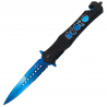 Nóż składany ratowniczy Third Decor Habitat Blue Titanium Aluminium, Blue Titanium 420 (TH-H0815A)