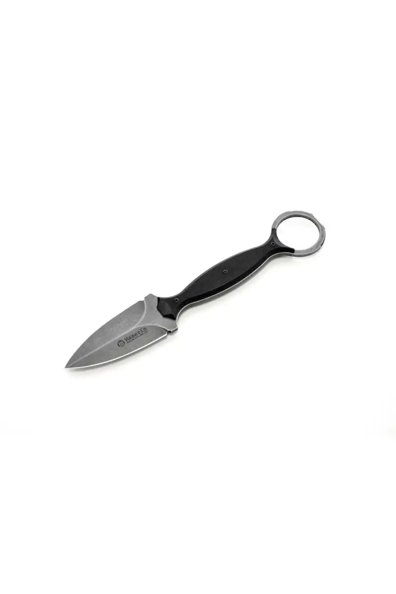 Nóż na szyje Maserin 922 Neck Line Black G10, Black Stonewashed N690 by Russ Kommer (922/STW)