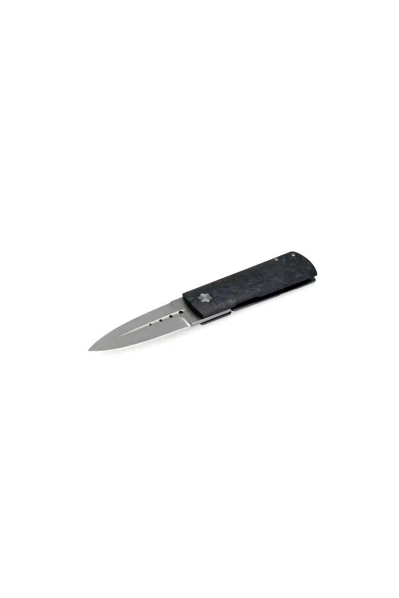 Nóż składany Maserin Daga Black/Blue FatCarbon, Satin Elmax by Attilio Morotti (372/B)