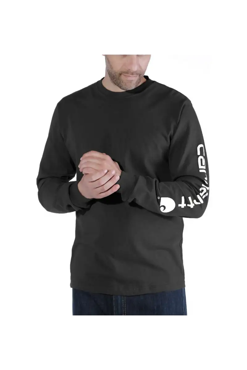 Koszulka Carhartt Logo Long Sleeve Black