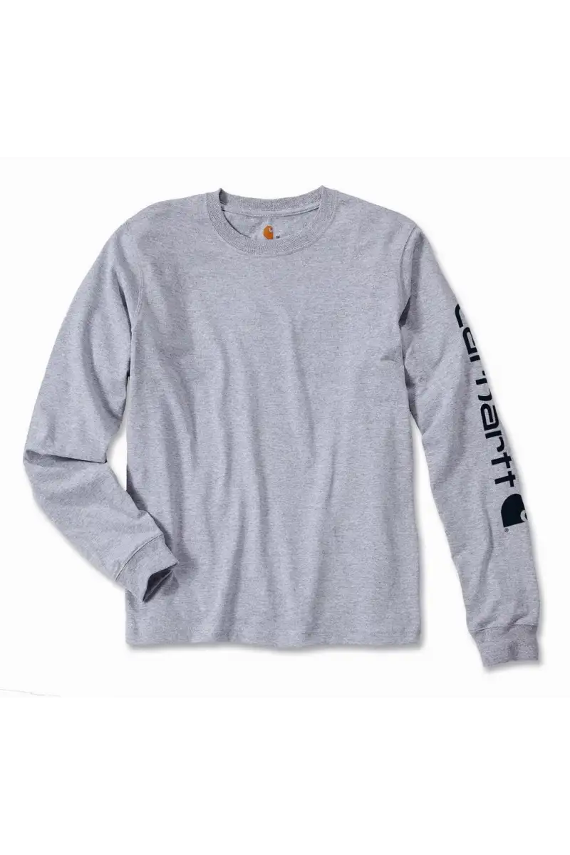 Koszulka Carhartt Logo Long Sleeve Grey