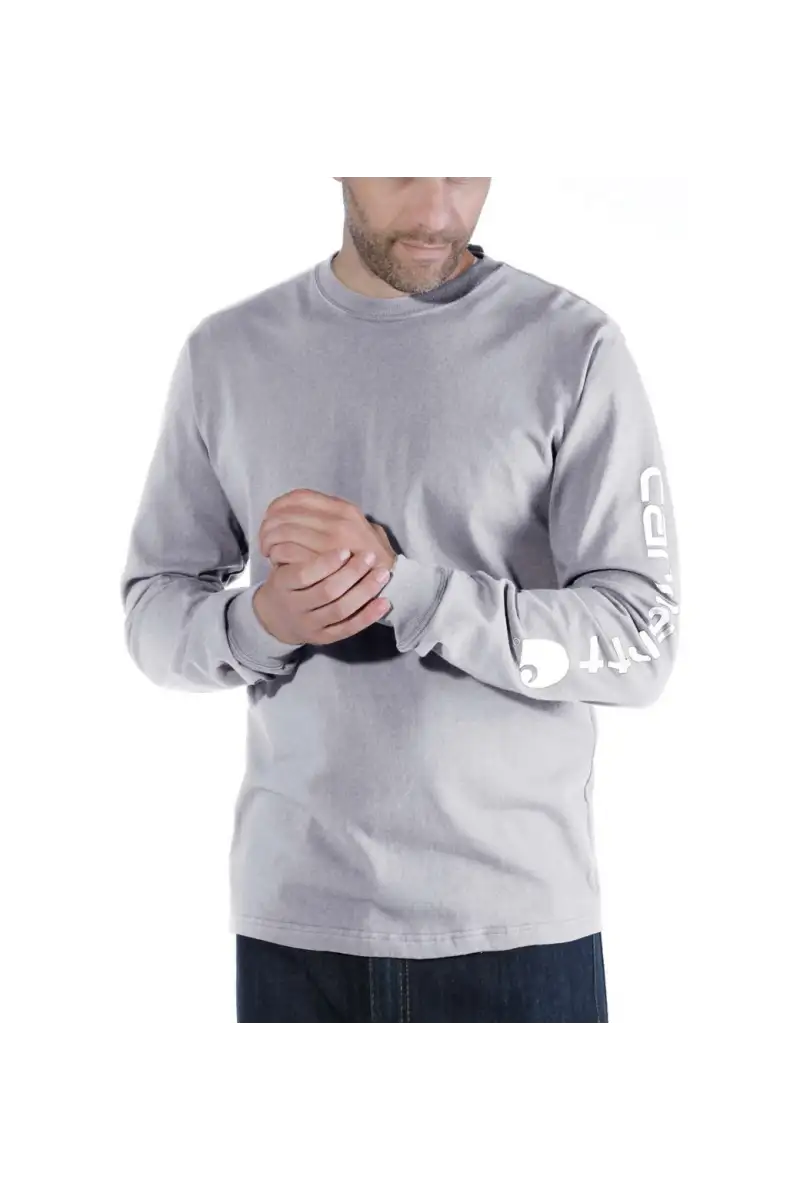 Koszulka Carhartt Logo Long Sleeve Grey