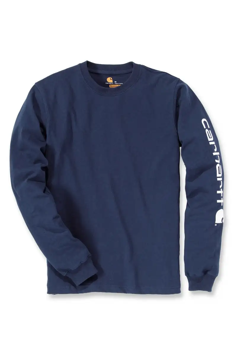 Koszulka Carhartt Logo Long Sleeve Navy