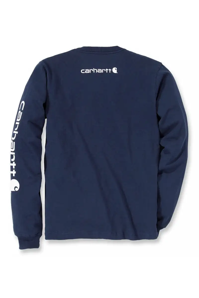 Koszulka Carhartt Logo Long Sleeve Navy