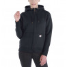 Bluza Carhartt Clarksburg Full Zip Hoodie Black