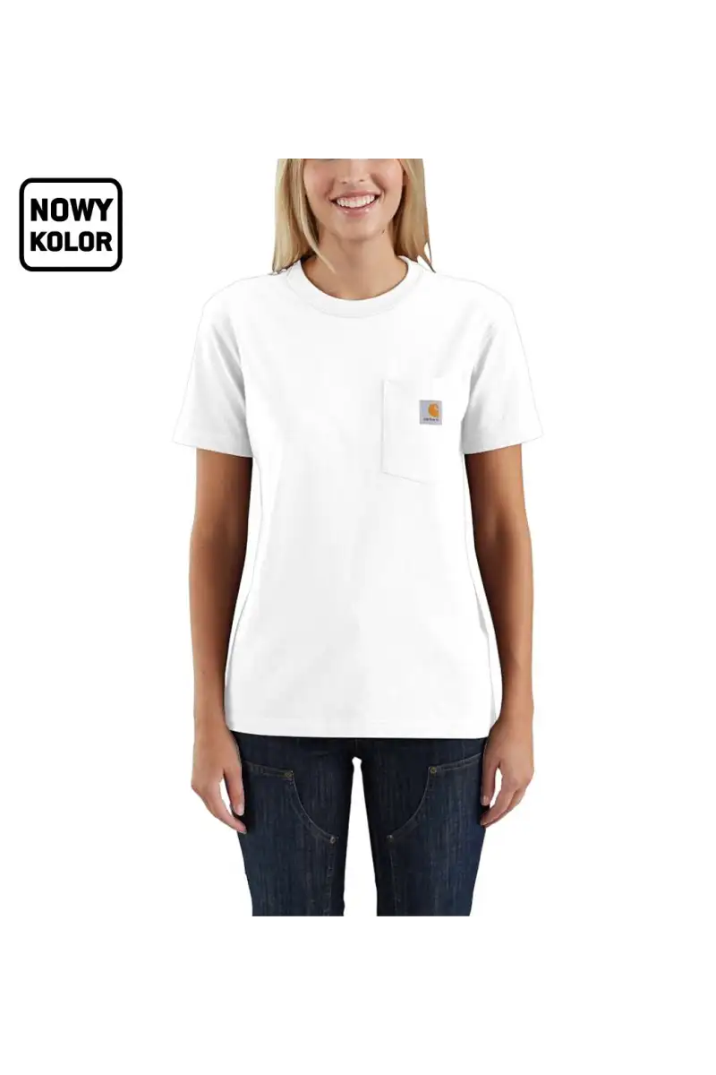 Koszulka Carhartt WK87 Workwear Pocket S/S White