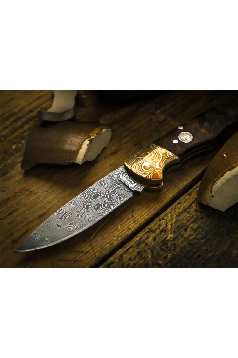 Nóż Boker Mokume Walnut Damast