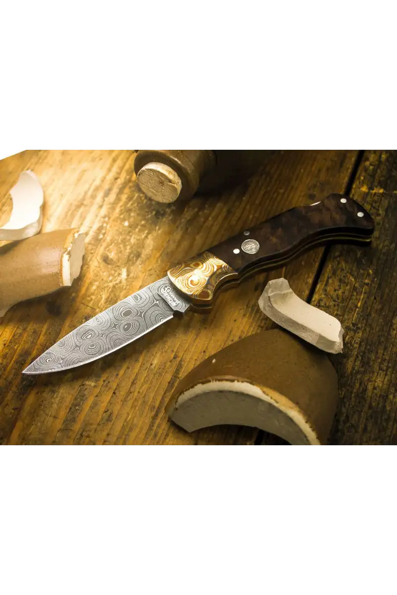 Nóż Boker Mokume Walnut Damast