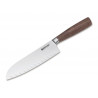 Nóż Santoku Boker Solingen Core Walnut, Kulle