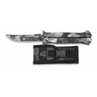 Nóż motylek K25 02142 Balisong Black Phyton