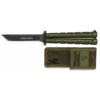 Nóż motylek K25 36249 Balisong Green