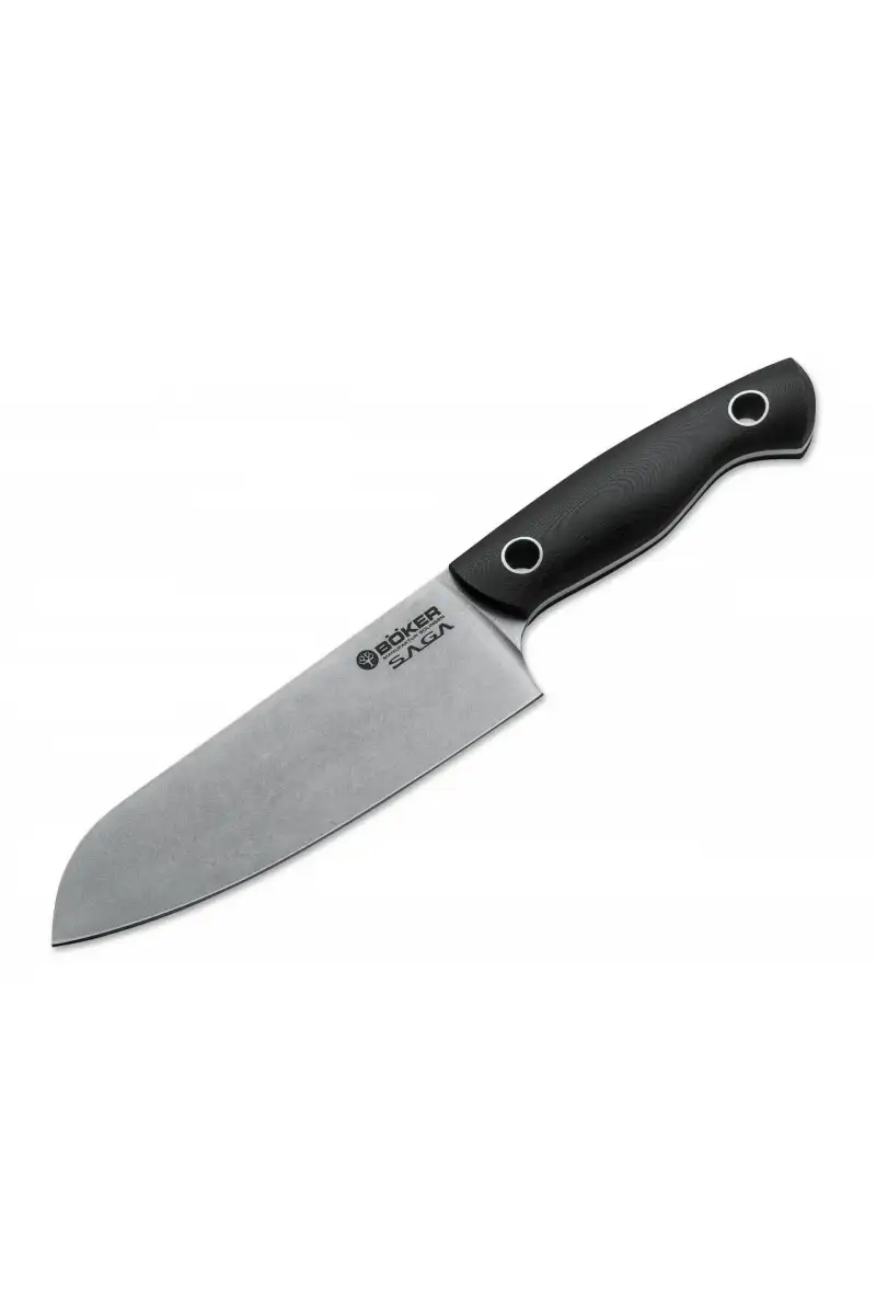 Nóż Santoku Boker Solingen Saga G10 Stonewash