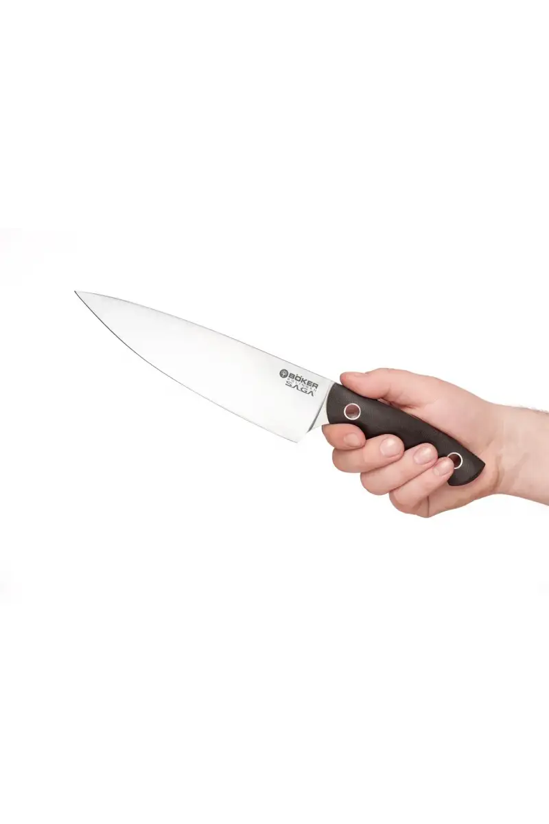 Nóż Szefa Kuchni Boker Solingen Saga G10 Satin