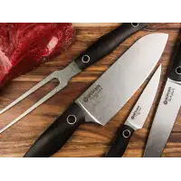 Nóż Santoku Boker Solingen Saga Grenadill