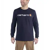 Koszulka Carhartt EMEA Signature Graphic L/S Navy