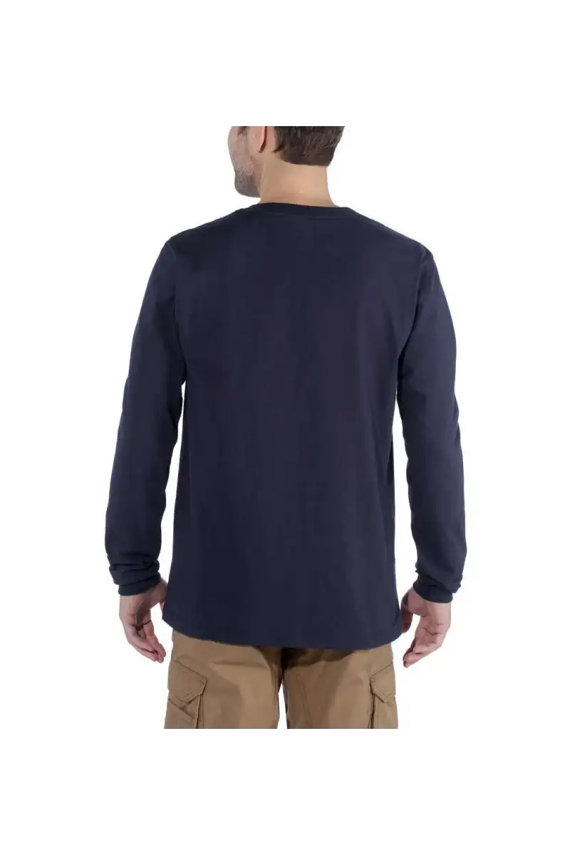Koszulka Carhartt EMEA Signature Graphic L/S Navy