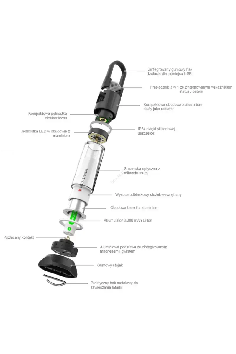 Latarka Ledlenser ML6 camping Warm Light