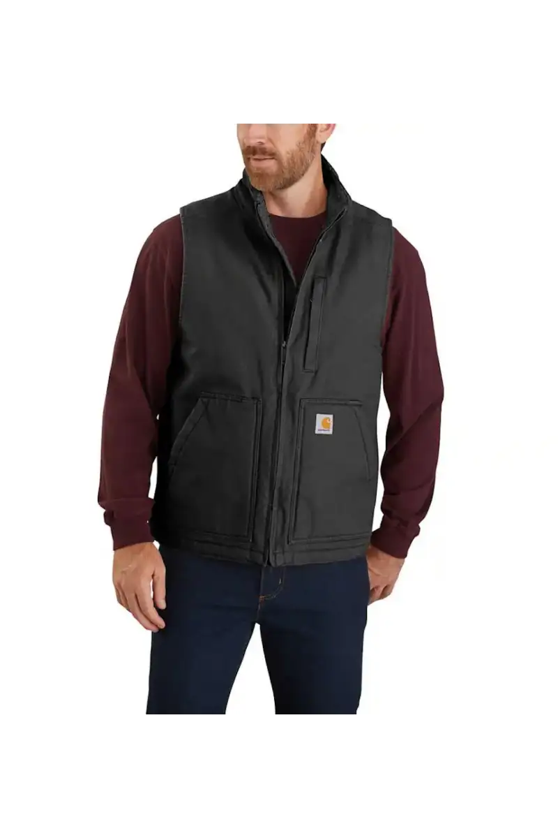 Kamizelka Carhartt Washed Duck Sherpa-Lined Black