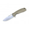 Nóż Honey Badger Flipper D2 Large Tan Burgundy