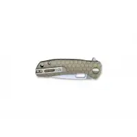 Nóż Honey Badger Flipper D2 Large Tan Burgundy