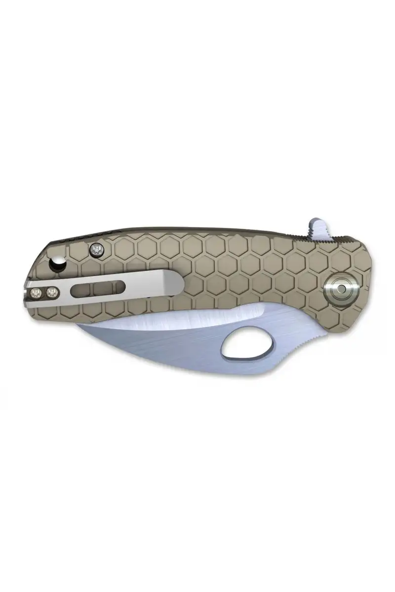 Nóż Honey Badger Claw D2 Medium Tan Plain