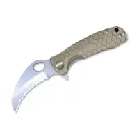 Nóż Honey Badger Claw Medium Tan Serrated