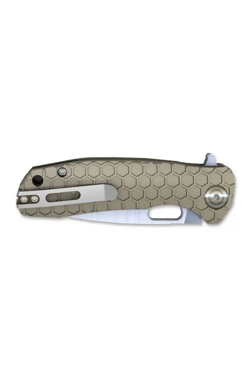 Nóż Honey Badger Flipper Small Tan