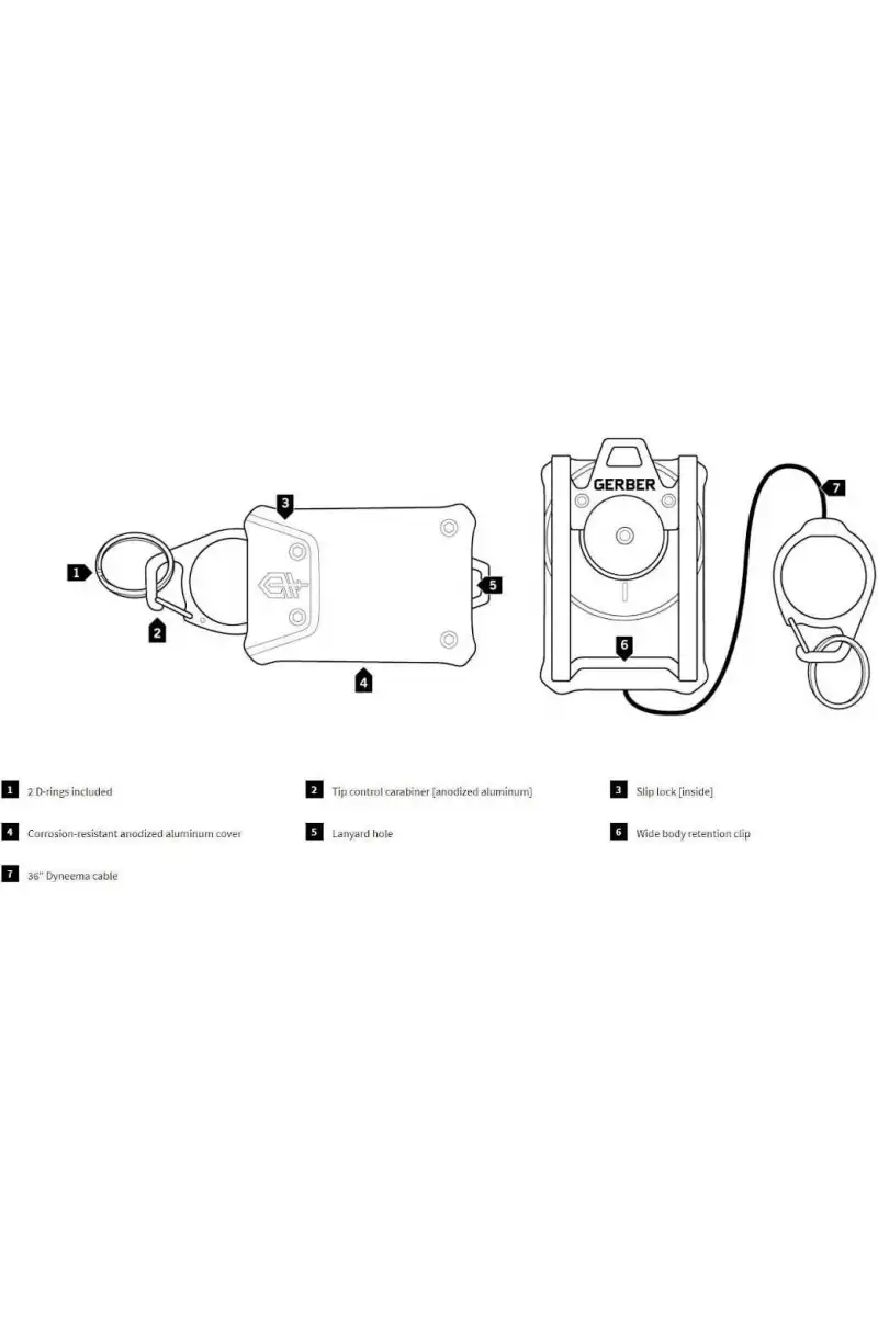 RETRAKTOR GERBER DEFENDER TETHER COMPACT HANGING